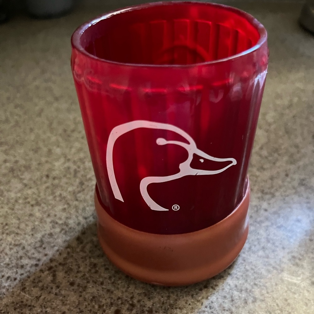 Ducks unlimited DU shell coozie red